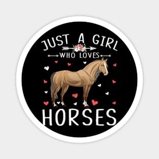 Horse Riding Lover Women Magnet